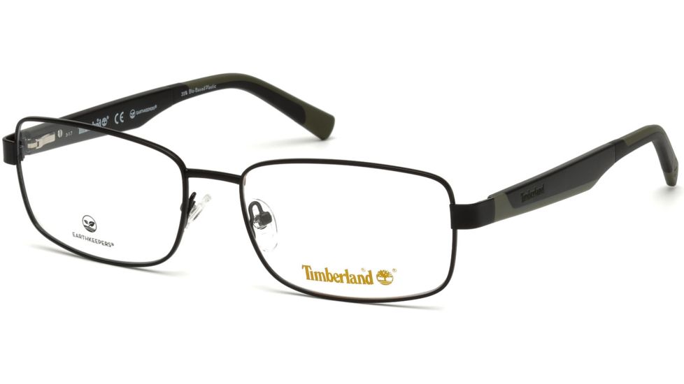 Timberland TB1577 Eyeglass Frames - Matte Black Frame Color, Matte Black Lens Color