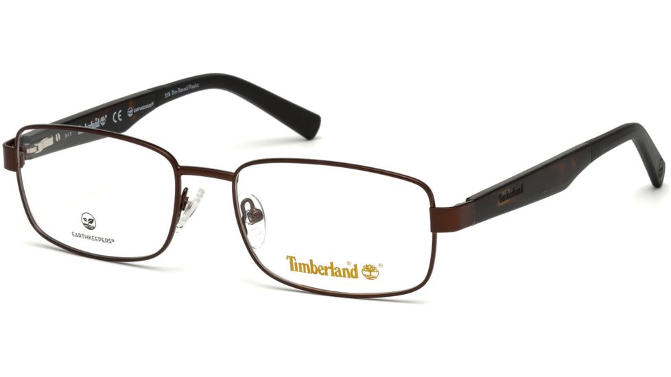 Timberland TB1577 Eyeglass Frames - Matte Dark Brown Frame Color, Matte Dark Brown Lens Color