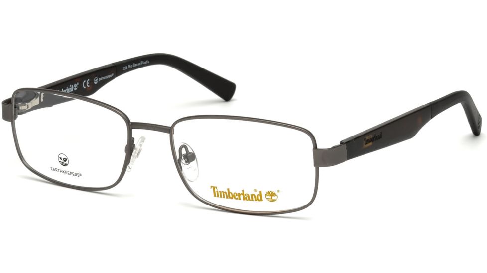 Timberland TB1577 Eyeglass Frames - Matte Gunmetal Frame Color, Matte Gunmetal Lens Color