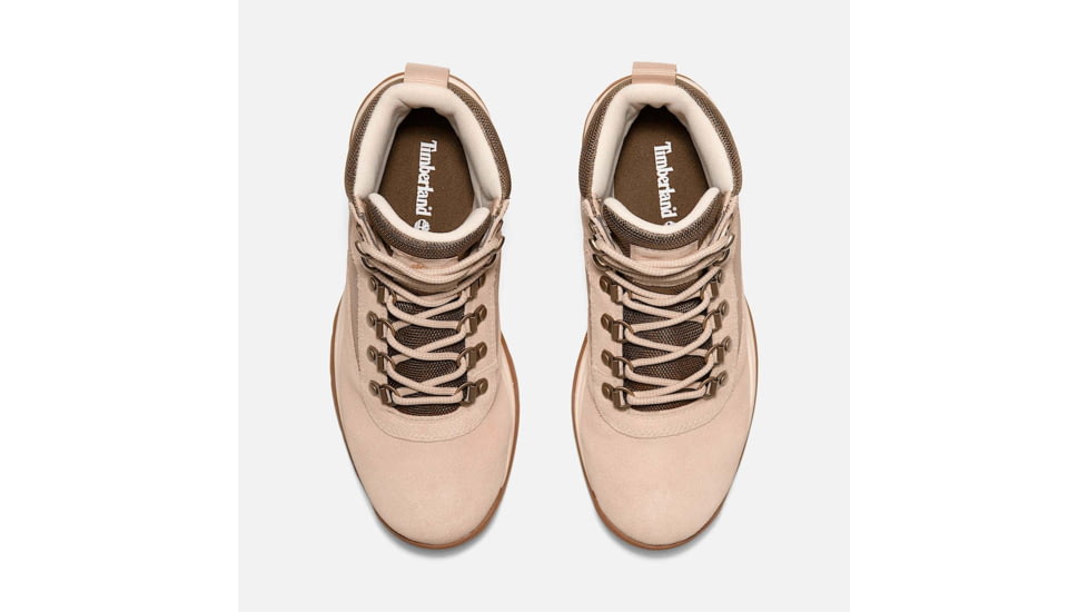Timberland White Ledge Mid Lace-Up Waterproof Hiking Boot - Womens, Light Beige Suede, 9, Medium, TB0A2KNTER309000M