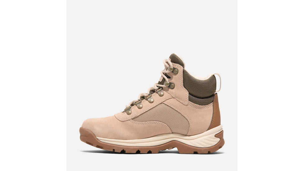 Timberland White Ledge Mid Lace-Up Waterproof Hiking Boot - Womens, Light Beige Suede, 9, Medium, TB0A2KNTER309000M