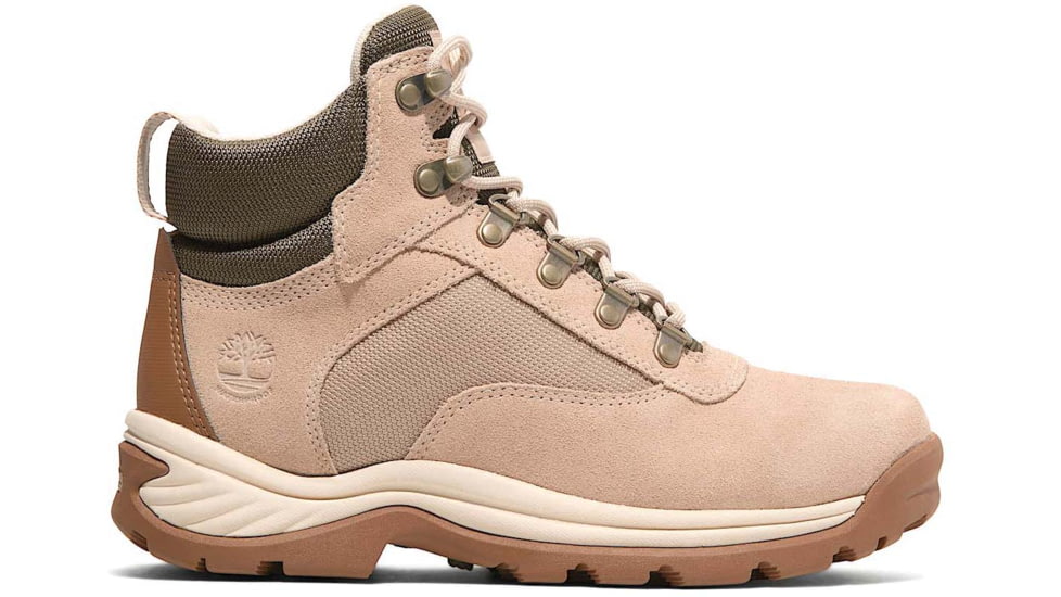 Timberland White Ledge Mid Lace-Up Waterproof Hiking Boot - Womens, Light Beige Suede, 9, Medium, TB0A2KNTER309000M