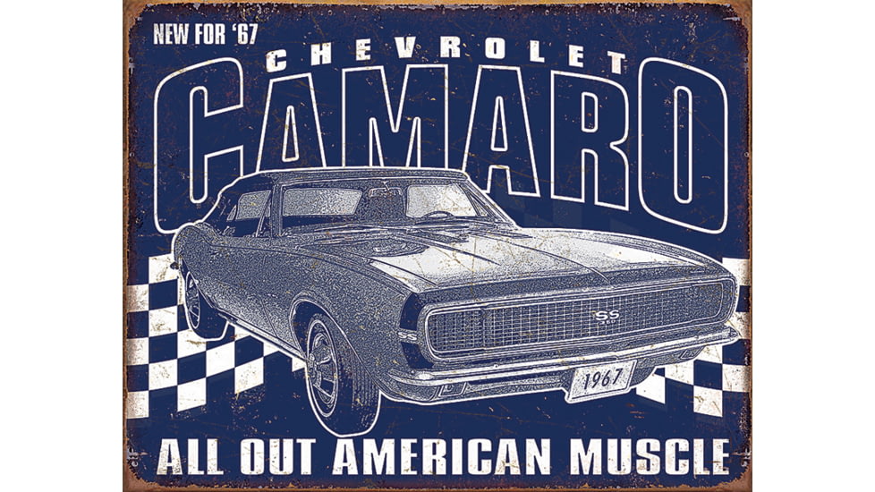 Tin Signs Camero 1967 Muscle