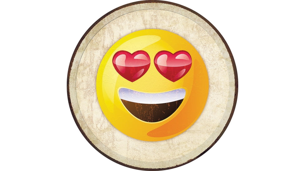Tin Signs Emoji Love Eyes Sign, 11.75in Diameter, 2272