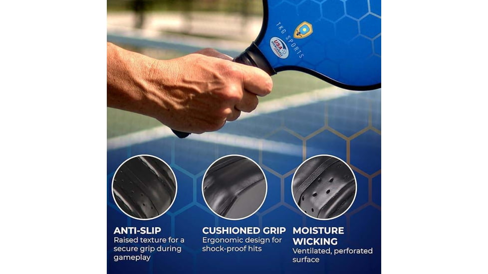 TKG Sports Fiberglass Pickleball Set with Carry Bag, TKGTKGPKLFIBR