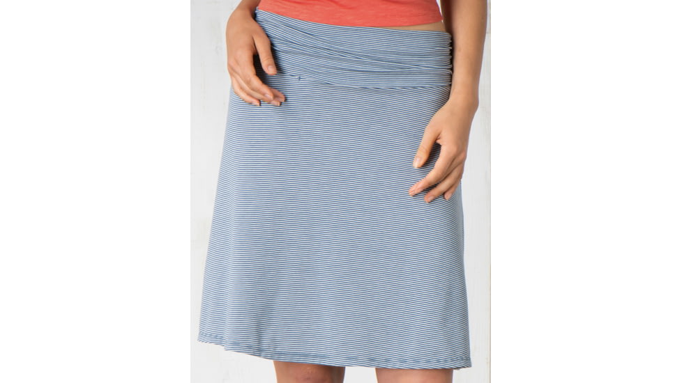 Toad&amp;Co Swifty Chaka Skirt - Women's-Deep Navy Stripe-Small