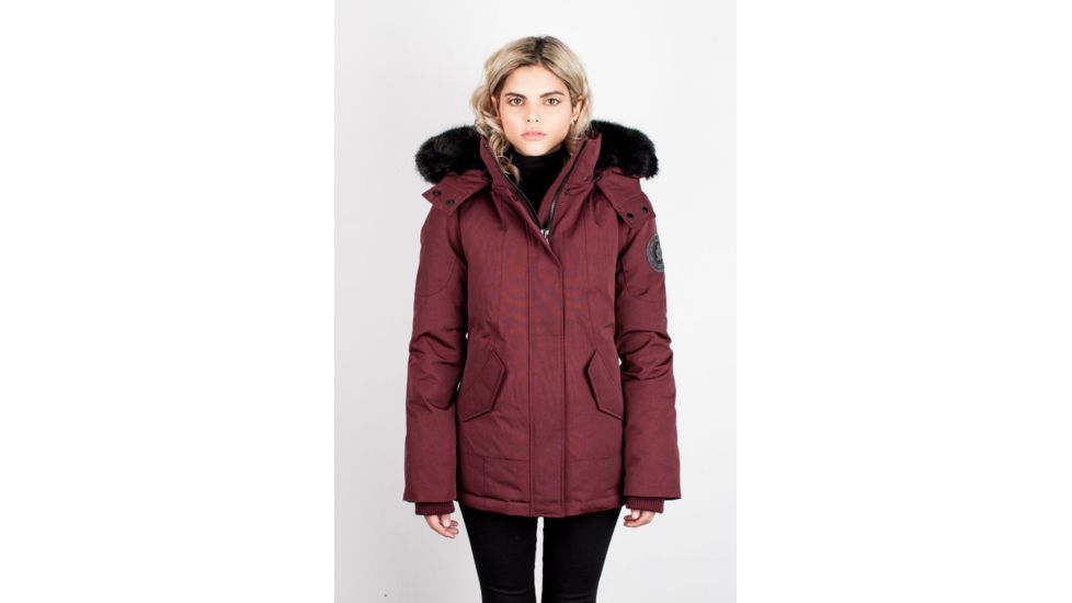 Toboggan Canada Emma Heavyweight Down Insulated Jacket - Women's, Burgandy/Black, XS, Emma-brg-XS