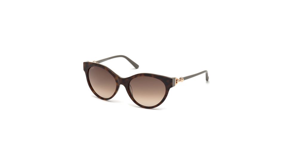 Tod's TO0154 Sunglasses - Beige Frame Color, Gradient Brown Lens Color