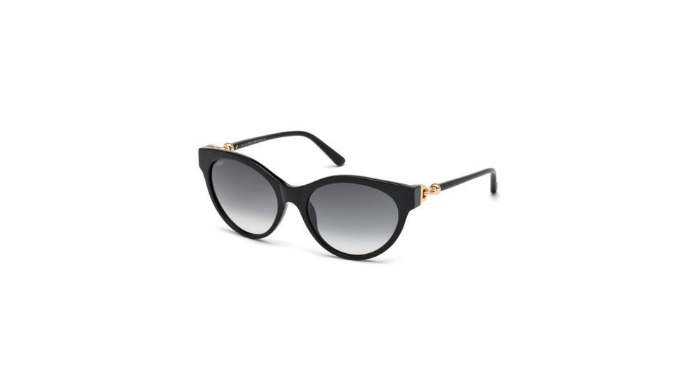 Tod's TO0154 Sunglasses - Shiny Black Frame Color, Gradient Smoke Lens Color