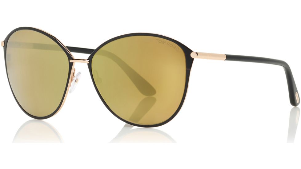 Tom Ford FT0320 Sunglasses - Shiny Rose Gold Frame Color, Brown Mirror Lens Color