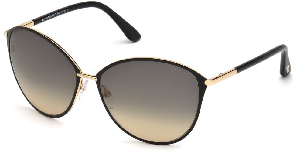 Tom Ford FT0320 Sunglasses - Shiny Rose Gold Frame Color, Gradient Smoke Lens Color