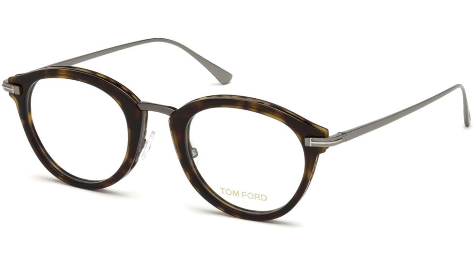 Tom Ford FT5497 Eyeglass Frames - Dark Havana Frame Color, Dark Havana Lens Color