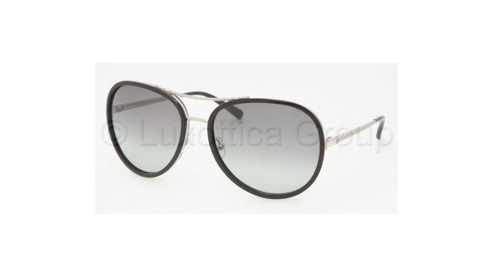 Tory Burch TY6007 Bifocal Sunglasses Silver/Black Frame / 61 mm Prescription Lenses, 285-11-6117