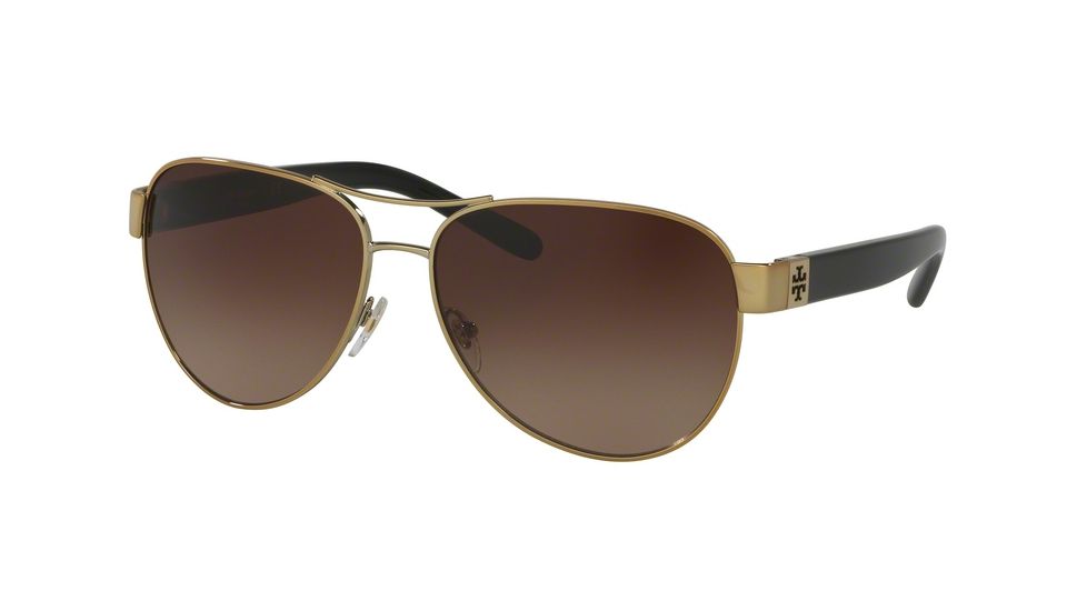 Tory Burch TY6051 Progressive Prescription Sunglasses TY6051-313313-60 - Lens Diameter 60 mm, Frame Color Gold / Black