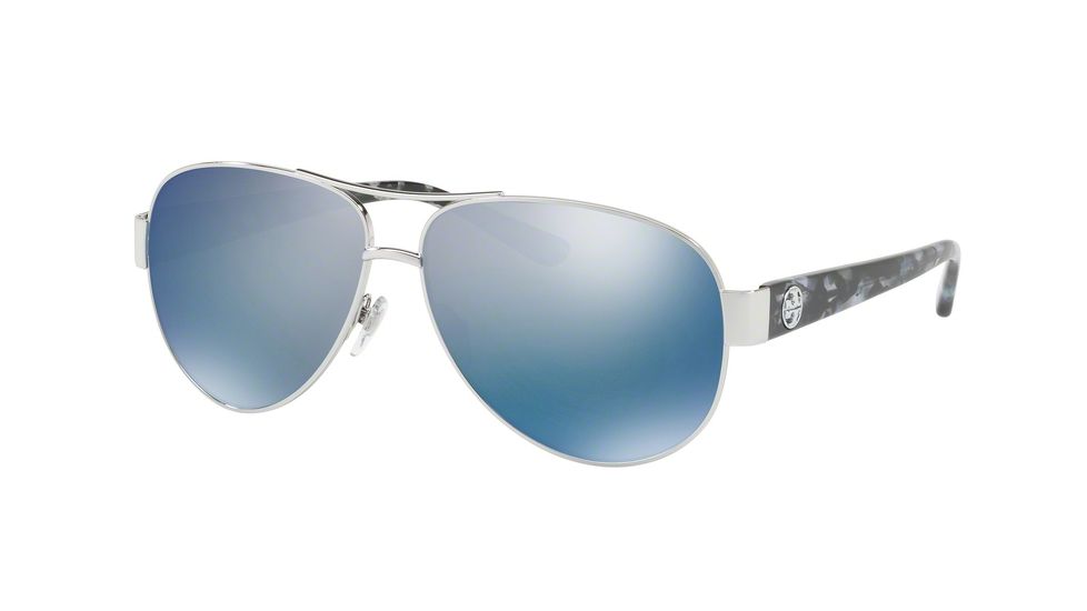 Tory Burch TY6057 Progressive Prescription Sunglasses, 60mm, Silver, TY6057-324322-60-PRO