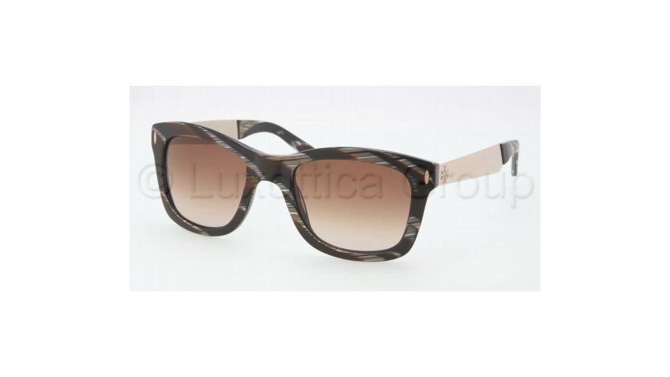 Tory Burch TY7042 TY7042 Bifocal Prescription Sunglasses TY7042-706-13-5221 - Lens Diameter 52 mm, Frame Color Black Horn