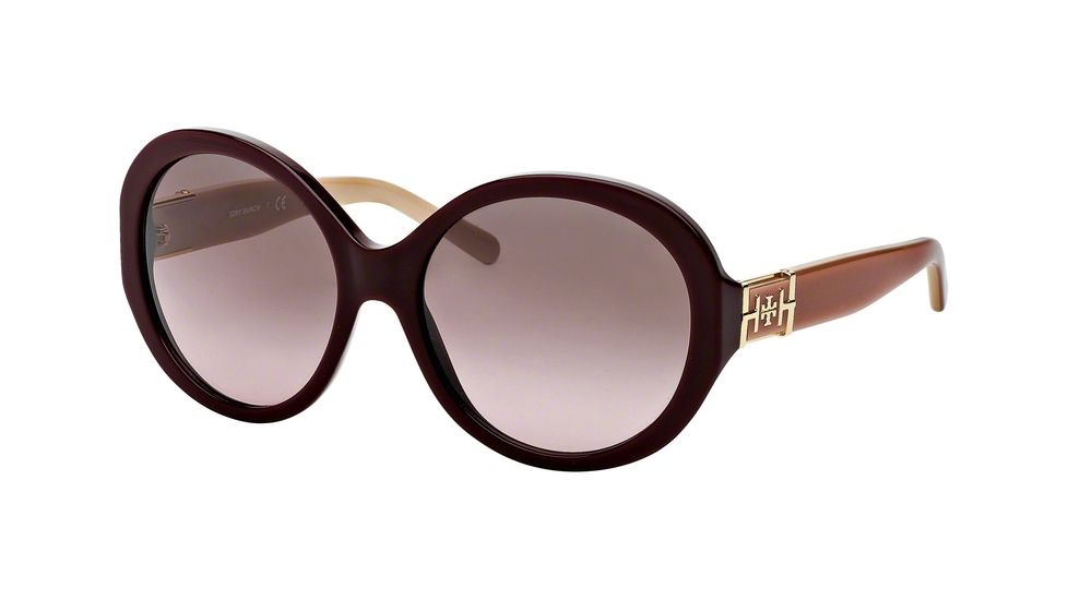 Tory Burch TY7072 Progressive Prescription Sunglasses TY7072-133614-56 - Lens Diameter 56 mm, Frame Color Bordeaux/pink Blush