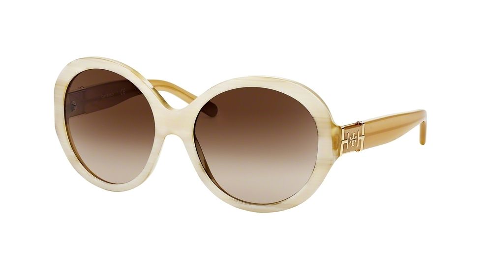 Tory Burch TY7072 Progressive Prescription Sunglasses TY7072-133813-56 - Lens Diameter 56 mm, Frame Color Blonde Tortoise/ivory