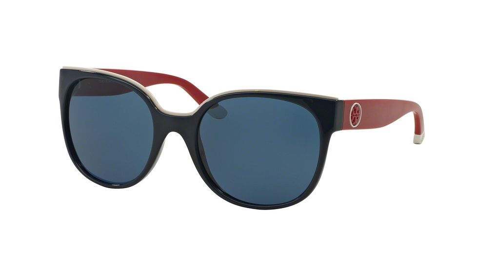 Tory Burch TY9042 Bifocal Prescription Sunglasses TY9042-148980-56 - Lens Diameter 56 mm, Frame Color Navy/racing Red