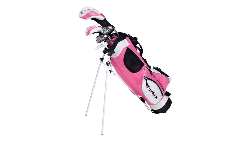 Tour Edge HT Max-J Junior Girl RH 2x1 Golf Set Age 3-5, Pink 1001549
