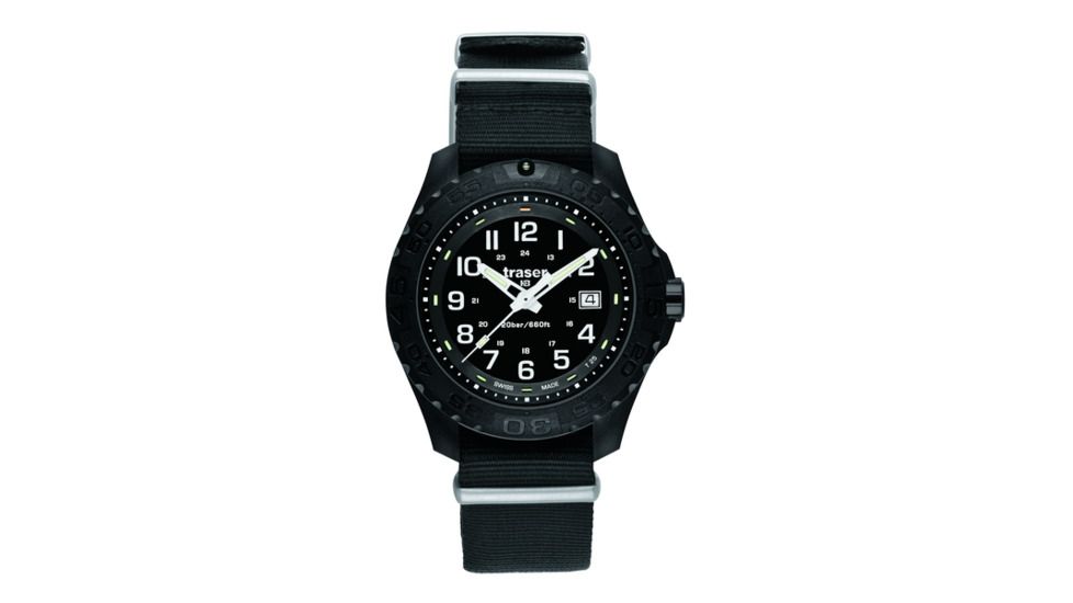 Traser Outdoor Pioneer, Nato Strap, Black, 44mm, 102902