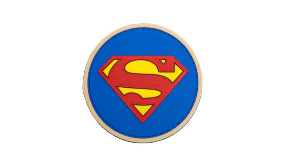 Trooper Clothing Superman Standard PVC Patch, Red, White and Blue, One Size 9627
