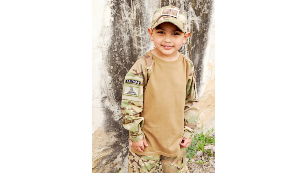 Trooper Clothing Tactical Combat Battle Shirt w/Mesh Side Vents,Large, Multi Color Camo and Coyote, Large 14-16, 9300-L