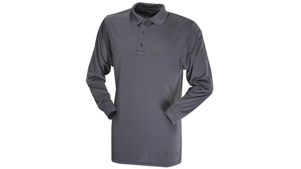 TRU-SPEC 24-7 Series Performance Long Sleeve Polo - Men's, Charcoal, 5XL, Regular, 4504010