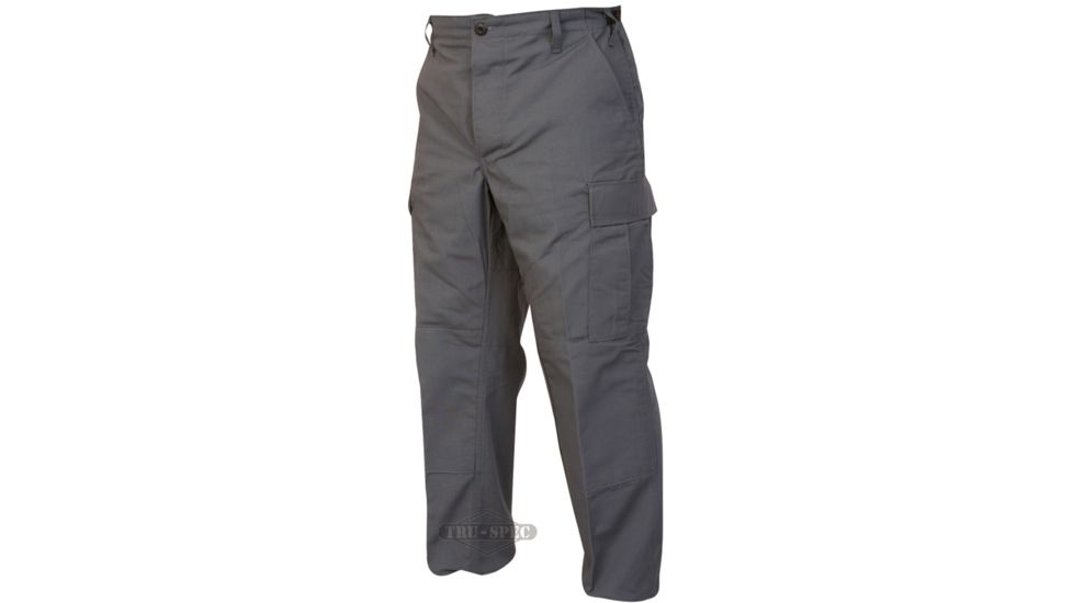 TRU-SPEC BDU 65/36 Poly/Co Rip Pants - Men's, Charcoal, Extra Large, Regular, 1308006