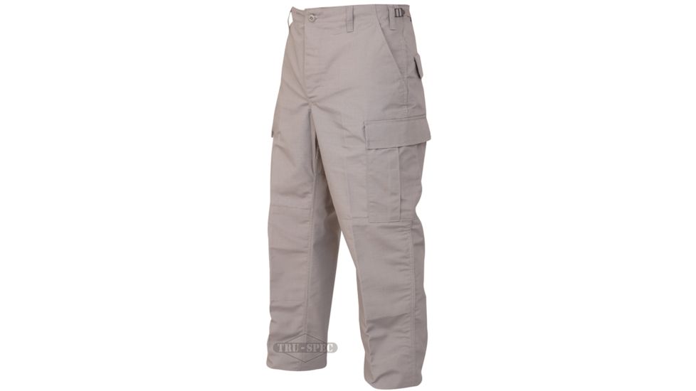 TRU-SPEC BDU 65/36 Poly/Co Rip Pants - Men's, Gray, Extra Large, Short, 1304046