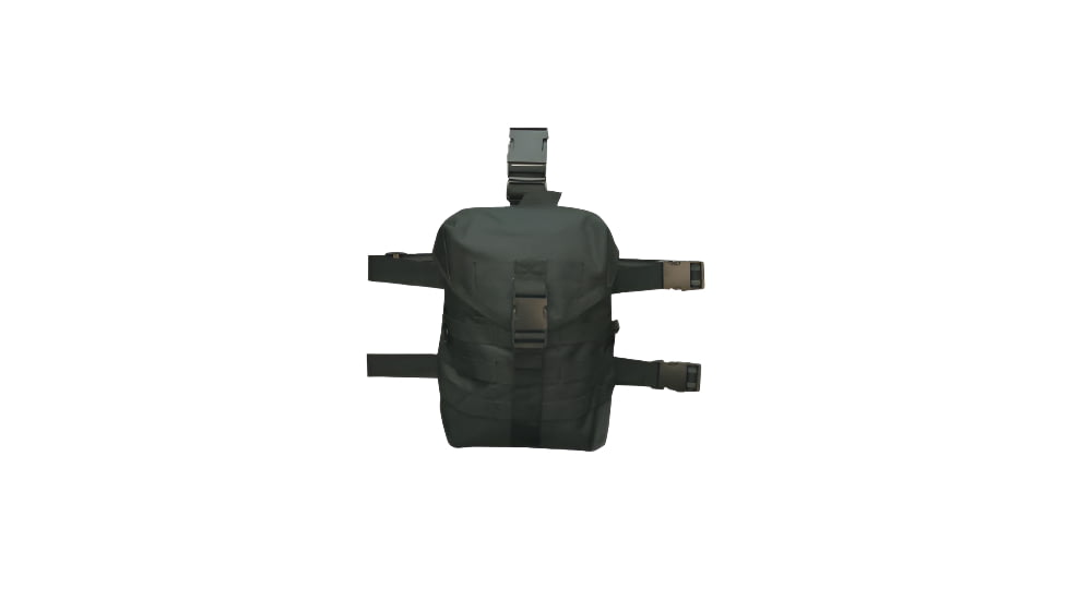 TRU-SPEC Drop Leg Gas Mask Carrier, Black, 6283000