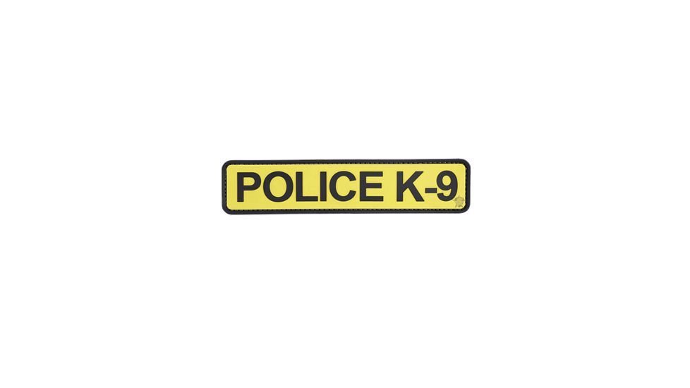 MORALE PATCH, POLICE K-9, GOLD/BLK