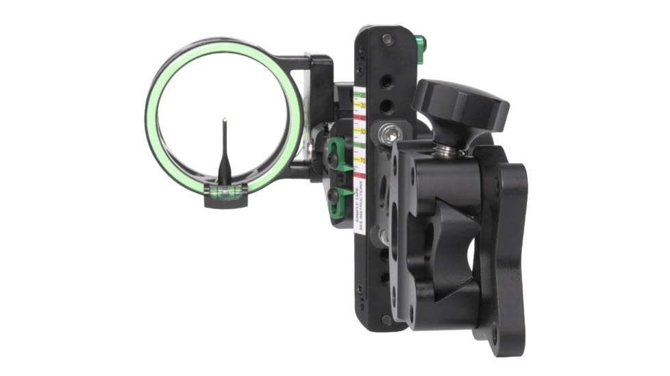 TruGlo Aegis 1 Light 19 Bow Sight - 5 Position, Detachable Bracket, Black, TG-AG2211BD