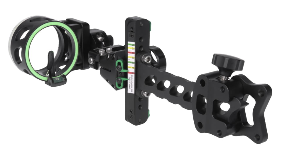 TruGlo Aegis 1 Light 19 Bow Sight - 5 Position, Detachable Bracket, Black, TG-AG2211BD