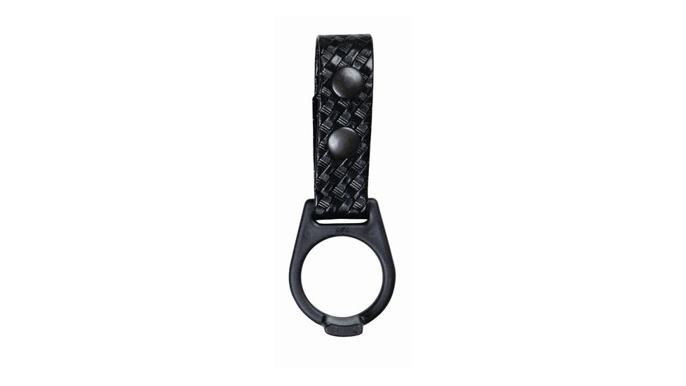 TUFF Products Baton Strap w/ Double Snap, Fits 2.25in. Belt, Black Basketweave, Pr 24 7116-BWB