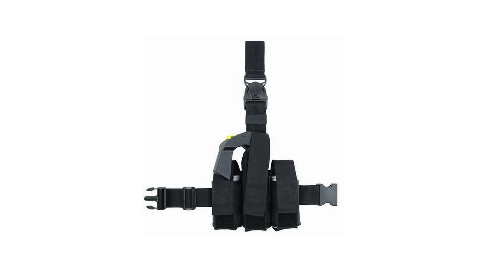 TUFF Products Dual Blast Grenade Single MK9 Thigh Holster, Black Nylon, Mk9 Grenade 8905-NYA