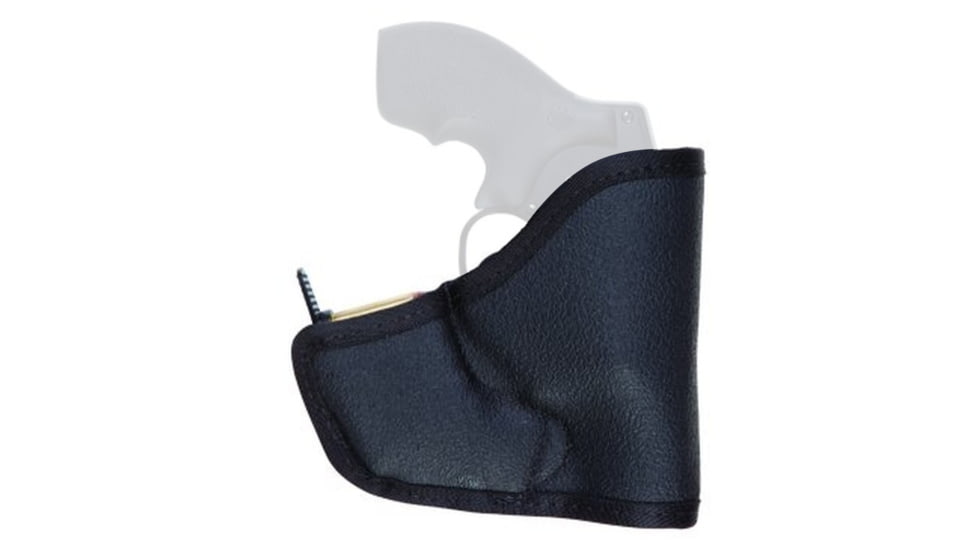 TUFF Products Pocket-Roo Pocket Holster, TUFF Tac Laminate, Black, 5 Round QuickStrip or Mag, J Frame Lcr 340Pd Gl262 5077-TTA-10