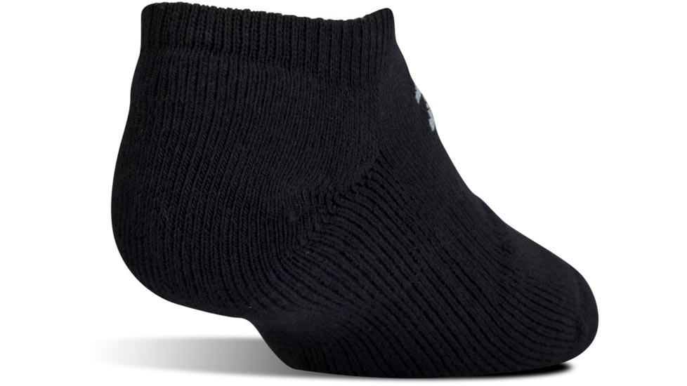Under Armour Charged Cotton 2.0 Socks, Pack of 6, Black/Gray, 10-13 Large, U320-BLK/GRY-LG