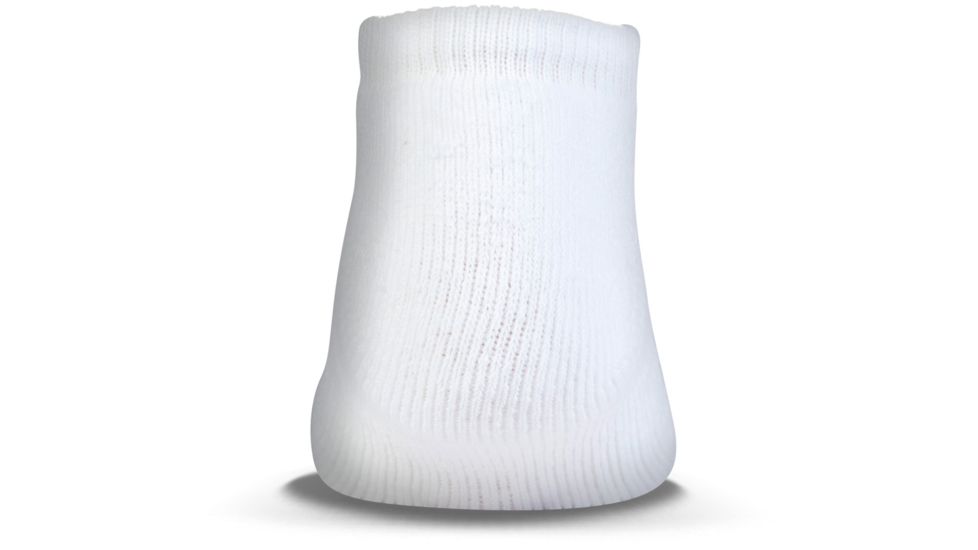 Under Armour Charged Cotton 2.0 Socks, Pack of 6, White/Gray, 9-11 Medium, U320-WHT/GRY-MD