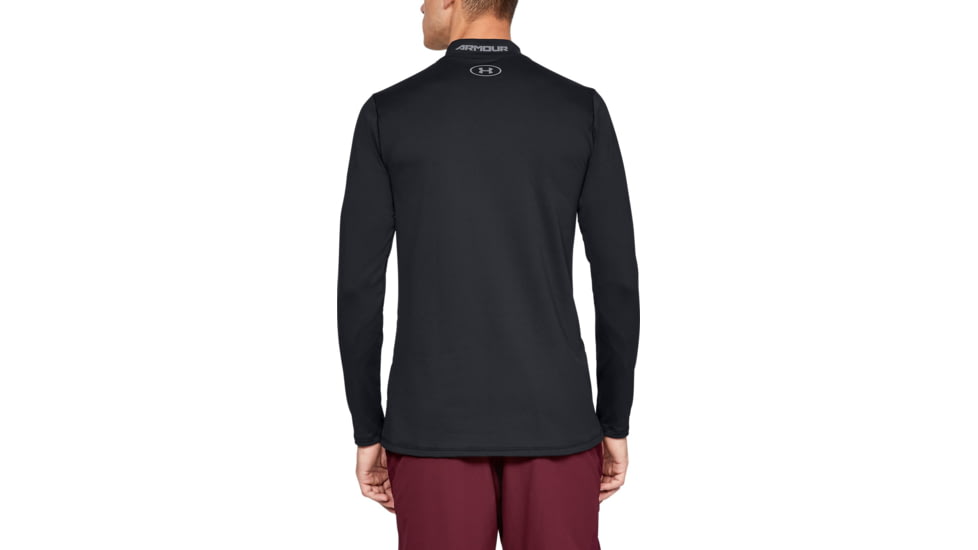 Under Armour ColdGear Armour Fitted Mock - Mens, Black, 2X-Large, 13208050012X