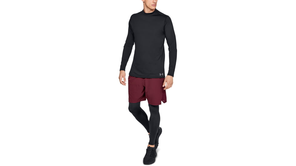 Under Armour ColdGear Armour Fitted Mock - Mens, Black, 2X-Large, 13208050012X