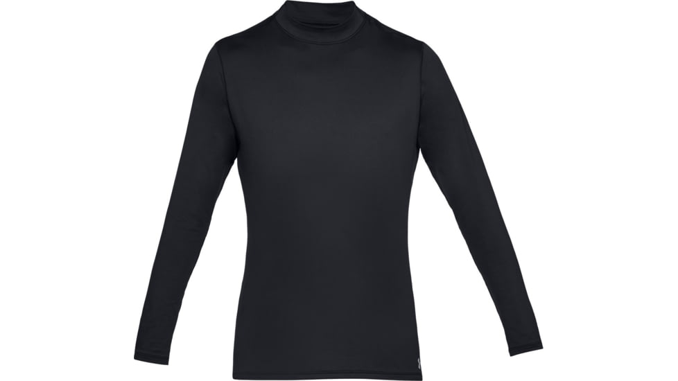 Under Armour ColdGear Armour Fitted Mock - Mens, Black, 2X-Large, 13208050012X
