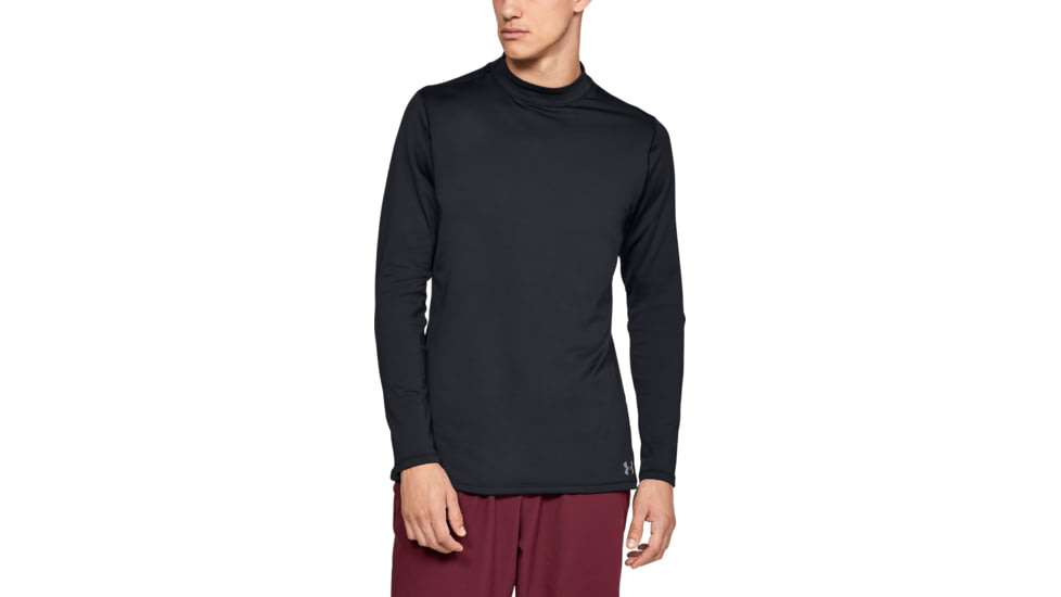 Under Armour ColdGear Armour Fitted Mock - Mens, Black, 2X-Large, 13208050012X