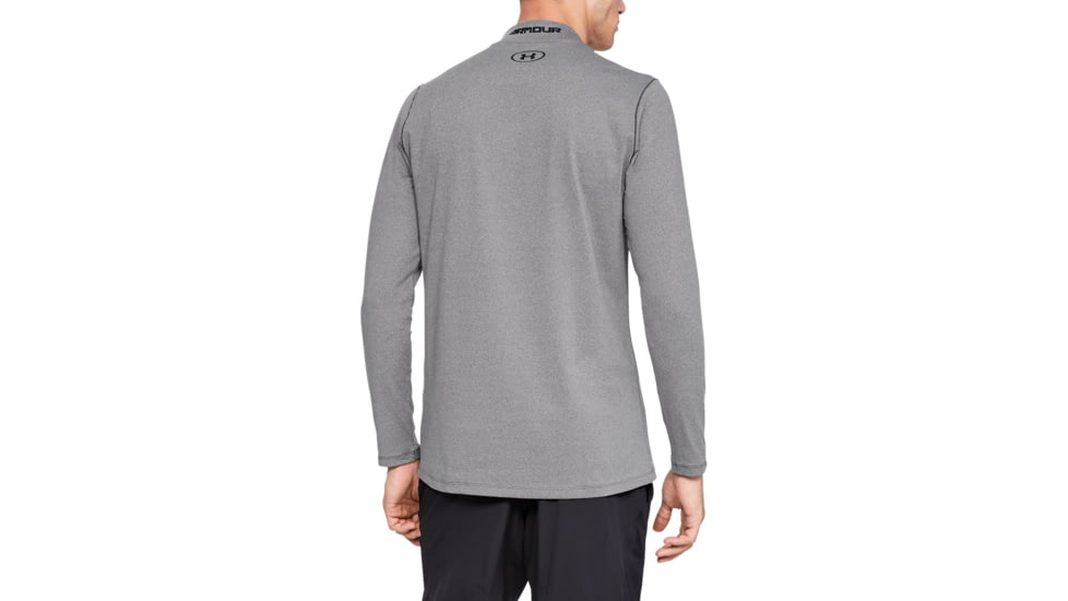 Under Armour ColdGear Armour Fitted Mock - Mens, Tall, Charcoal Light Heather, X-Large, 1320805019XLT