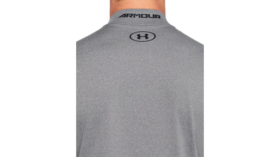 Under Armour ColdGear Armour Fitted Mock - Mens, Tall, Charcoal Light Heather, X-Large, 1320805019XLT