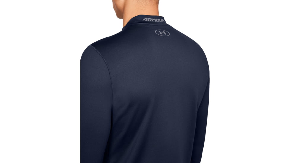 Under Armour ColdGear Armour Fitted Mock - Mens, Midnight Navy, Small, 1320805410SM