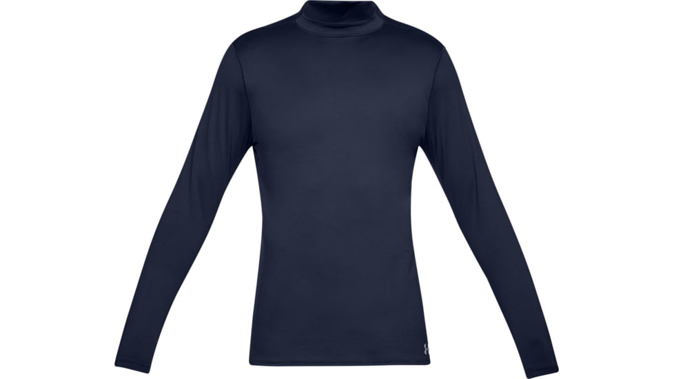 Under Armour ColdGear Armour Fitted Mock - Mens, Midnight Navy, Small, 1320805410SM