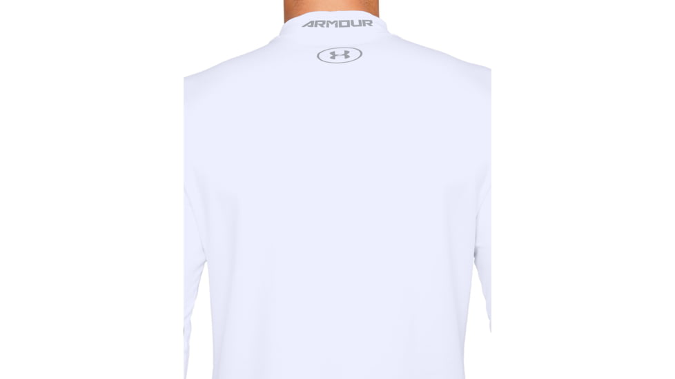 Under Armour ColdGear Armour Fitted Mock - Mens, White, 2X-Large, 13208051002X