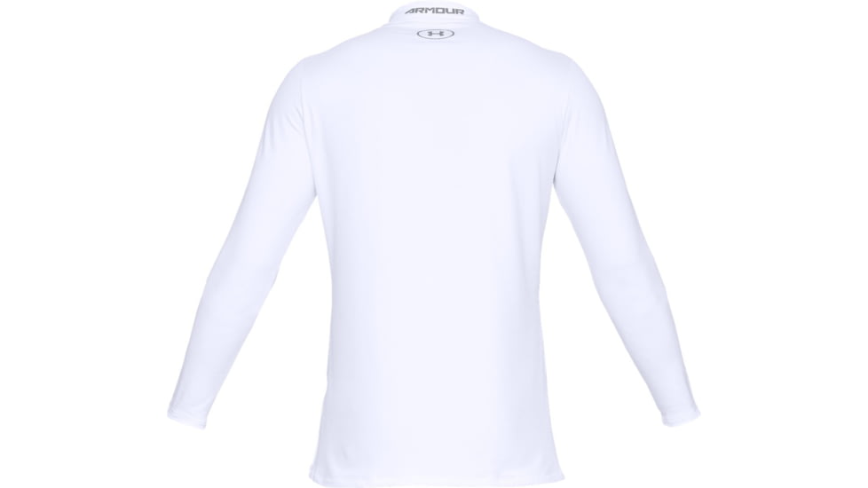 Under Armour ColdGear Armour Fitted Mock - Mens, White, 2X-Large, 13208051002X