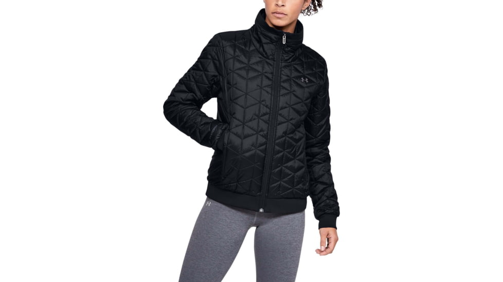 Under Armour ColdGear Reactor Performance Jacket - Womens, Black, Large, 1342792001LG